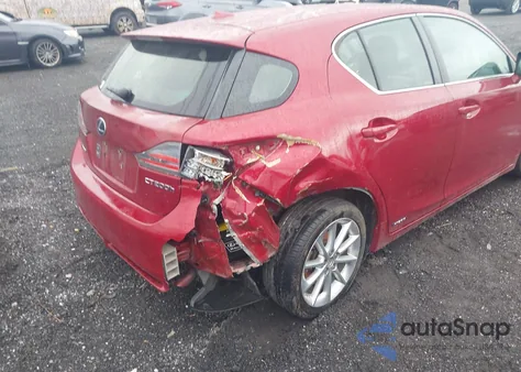 2012 Lexus Ct 200H Premium from USA, damaged, VIN JTHKD5BH0C2102225